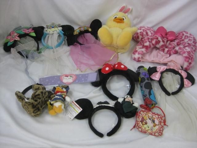 【同梱可】中古品 ディズニー うさピヨ ミニー 他 ハンドパペット カチューシャ 等 グッズセット