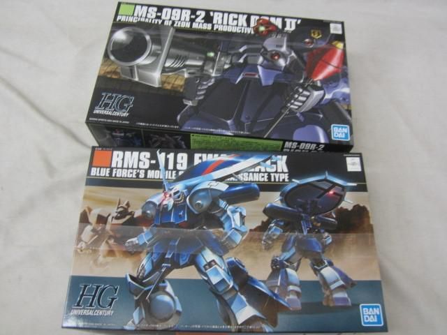 【同梱可】未使用 プラモデル 機動戦士ガンダム HG 1/144 RMS-119 アイザック MS-09R-2 リック・ドムII 2点 グッズセ