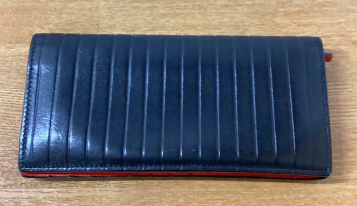 ディオールオム長財布プリッセブラックレッド DiorHomme 11840655.jpg