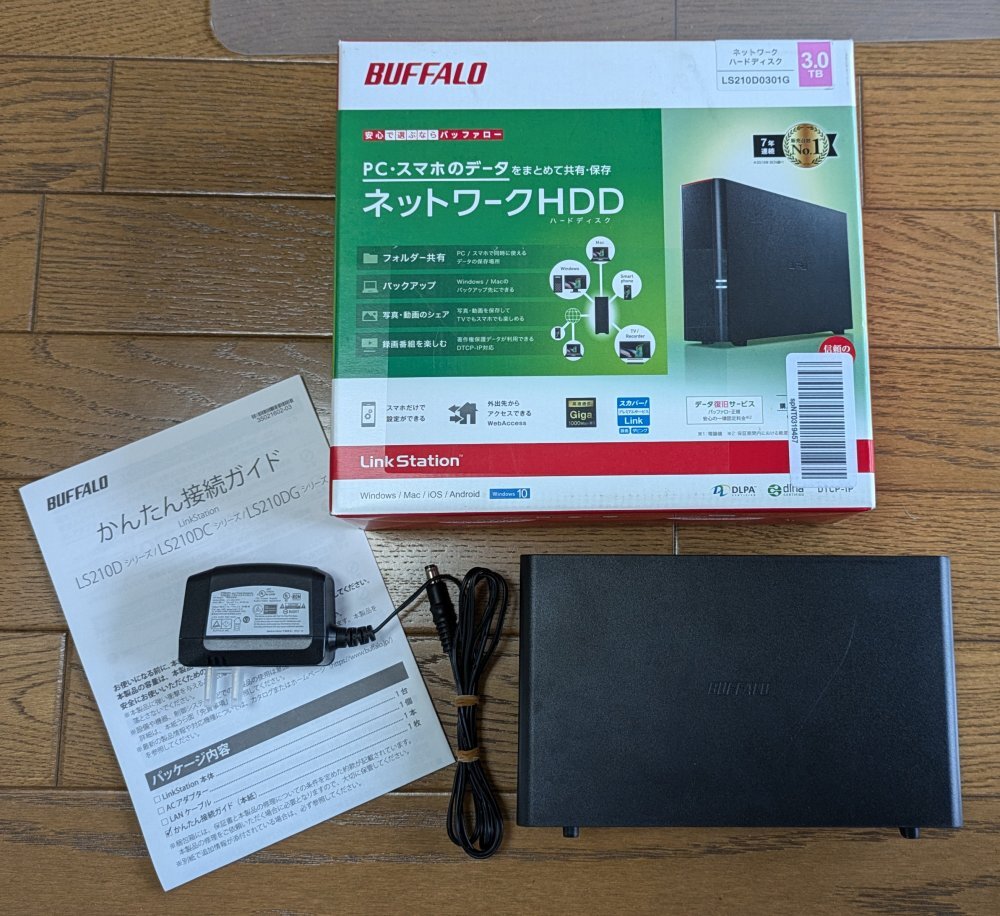 バッファロー BUFFALO NAS ネットワークHDD 3TB LS210D0301G