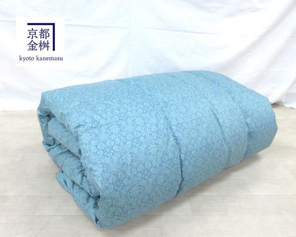 送料300円(税込)■eq285■京都金桝 しまや 羽毛こたつ掛け布団 正方形 24800円相当【シンオク】