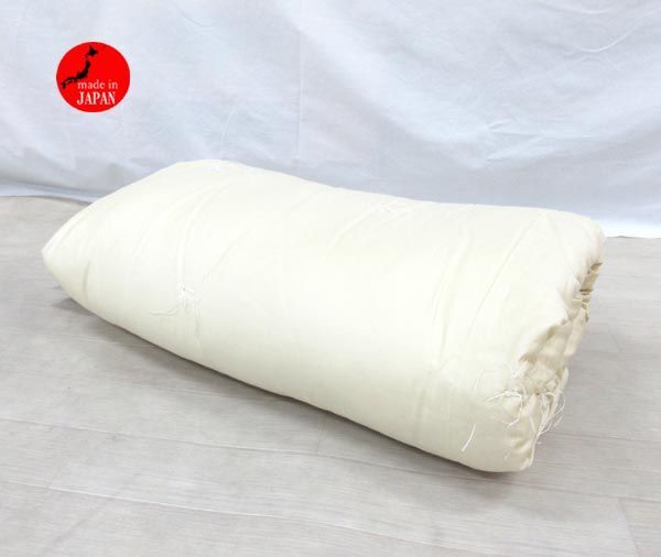 送料300円(税込)■eq487■ベビー 真綿掛ふとん ベージュ 日本製 ※長期【シンオク】