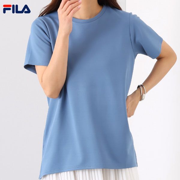 送料185円■tb470■▼フィラ ツインフリーズ バックタックＴシャツ L ダークブルー【シンオク】【クリックポスト発送】