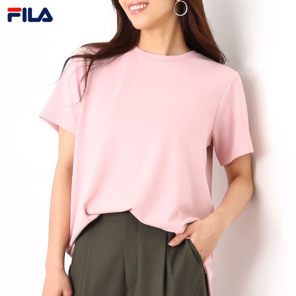 送料185円■tb512■▼フィラ ツインフリーズ バックタックＴシャツ LL ライトピンク【シンオク】【クリックポスト発送】