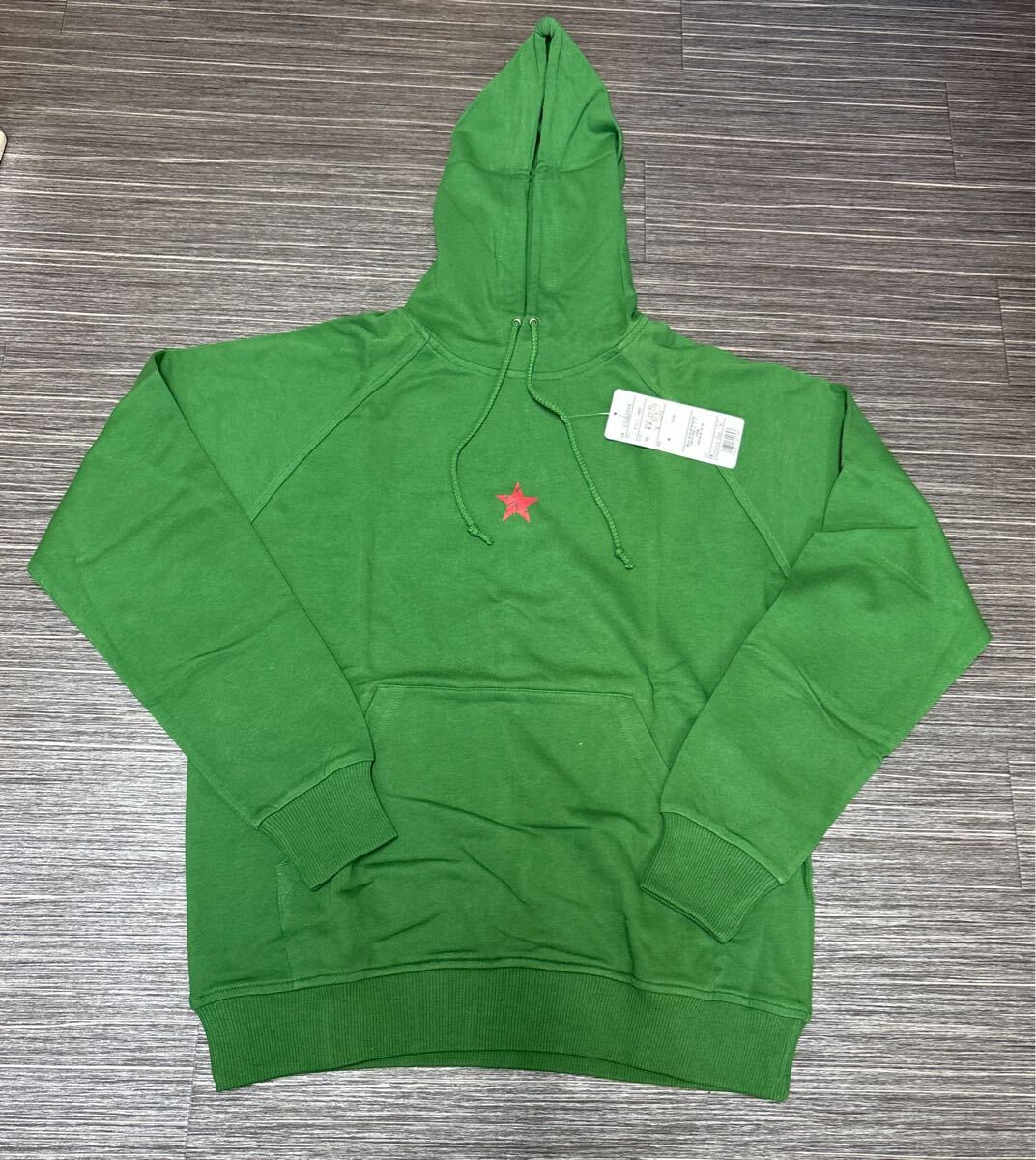 未使用●コンバース CONVERSE ALL STAR トレーナー グリーン/緑/パーカー/ロゴ/トップス/オールスター/スウェット/ブランド/綿100%★2169-3