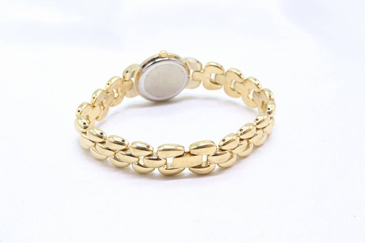 【W175-9】動作品 電池交換済 milla schon ミラショーン 腕時計 3220-L11213 ゴールドカラー レディース【送料全国一律185円】