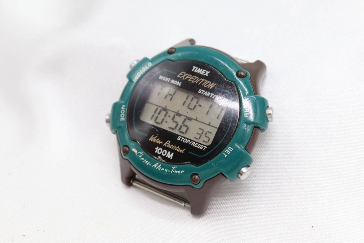 動作品 電池交換済 TIMEX EXPEDITION タイメックス エクスペディション デジタル 腕時計 フェイスのみ レディース