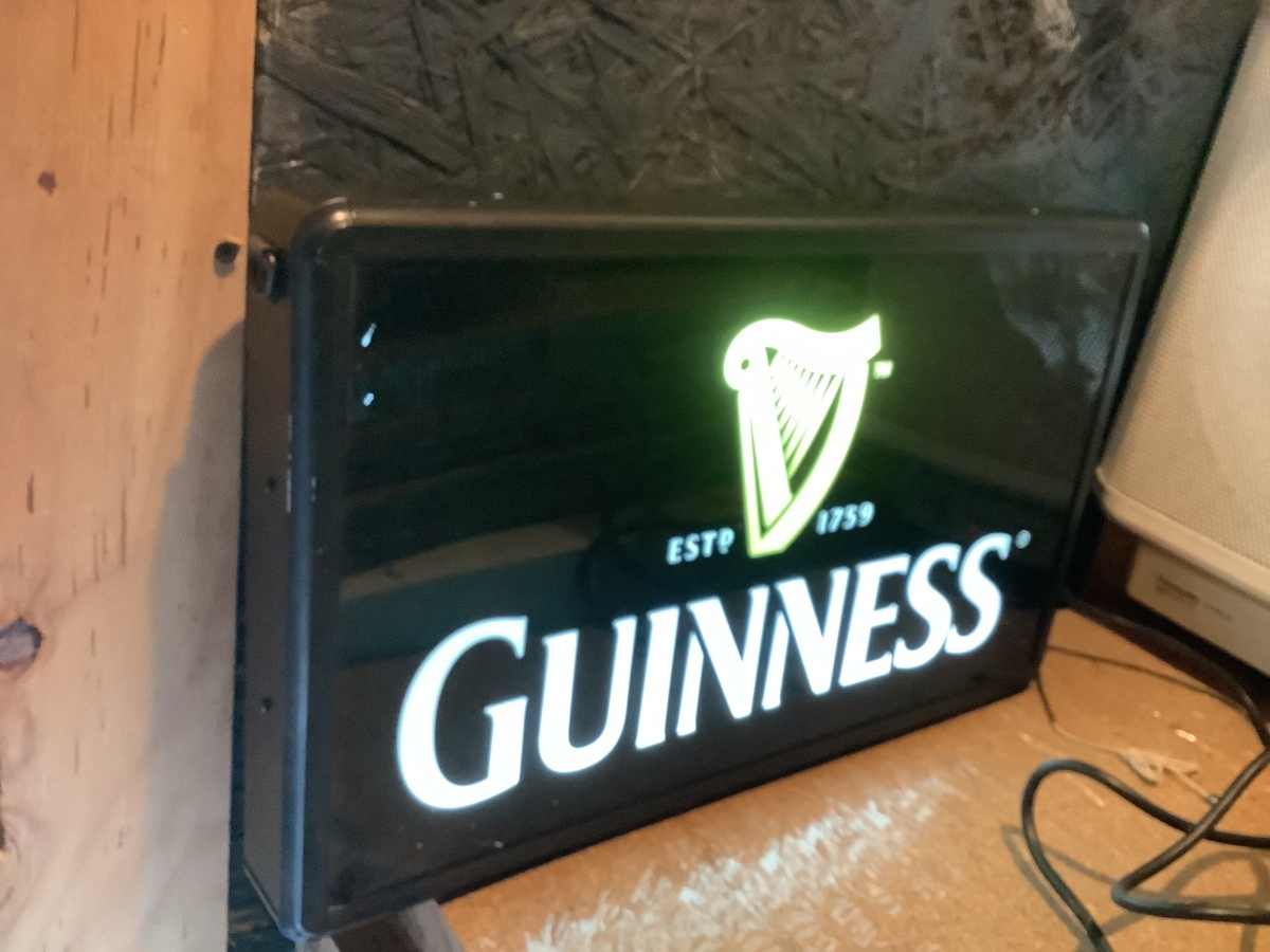 アメリカ国内店舗用☆ギネスビール☆GUINESS BEER☆電飾看板☆バー アメリカ国内店舗用☆ギネスビール☆GUINESS BEER☆電飾看板☆バー