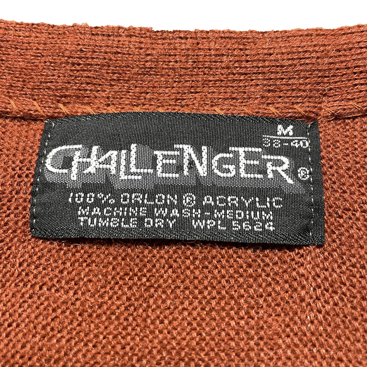 USA 古着 80S CHALLENGER チャレンジャー ヴィンテージ アクリル USA 古着 80S CHALLENGER チャレンジャー ヴィンテージ アクリル