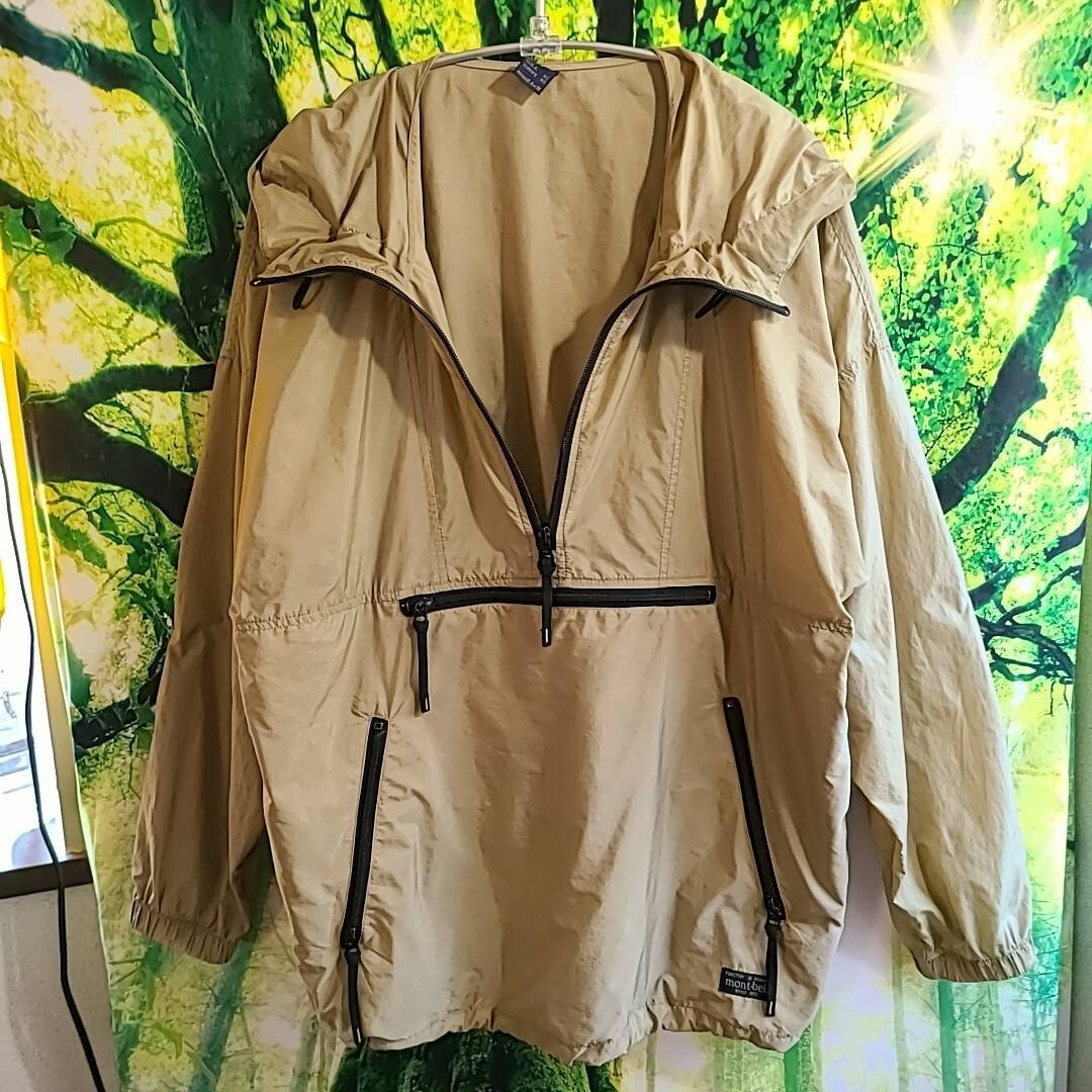 モンベル mont-bell 茶色 アノラックパーカー ナイロンパーカー モンベル mont-bell 茶色 アノラックパーカー ナイロンパーカー