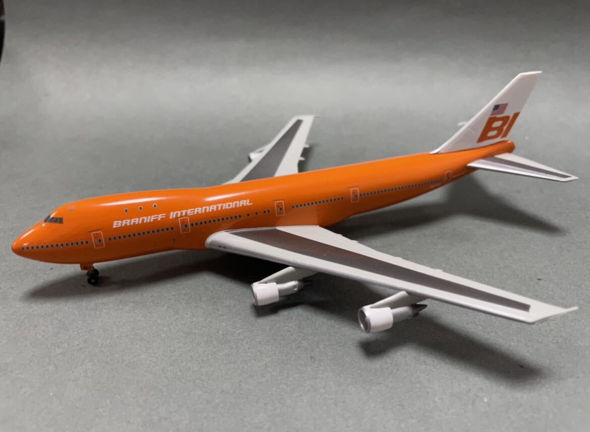Jet-X [ JX-058 ] B747-100 Braniff International ( Orange ） ( 1/400　)ジェットエックス