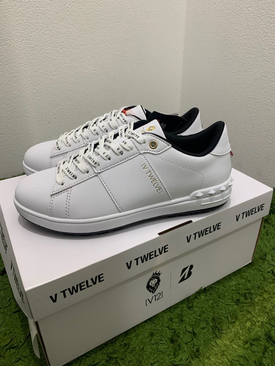 新品 ゴルフシューズ スパイクレス V12 V122410-SN01 V12-24 ZSP-B1TER 26.5㌢ ホワイト 定価¥22,000