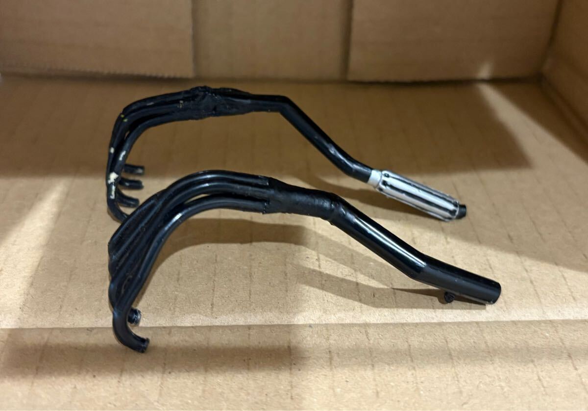 【中古】クリーム 1/12 CB750F グンちゃん 仕様 集合管セット　タミヤ 改造パーツ バリバリ伝説 バイク ガレージキット プラモ