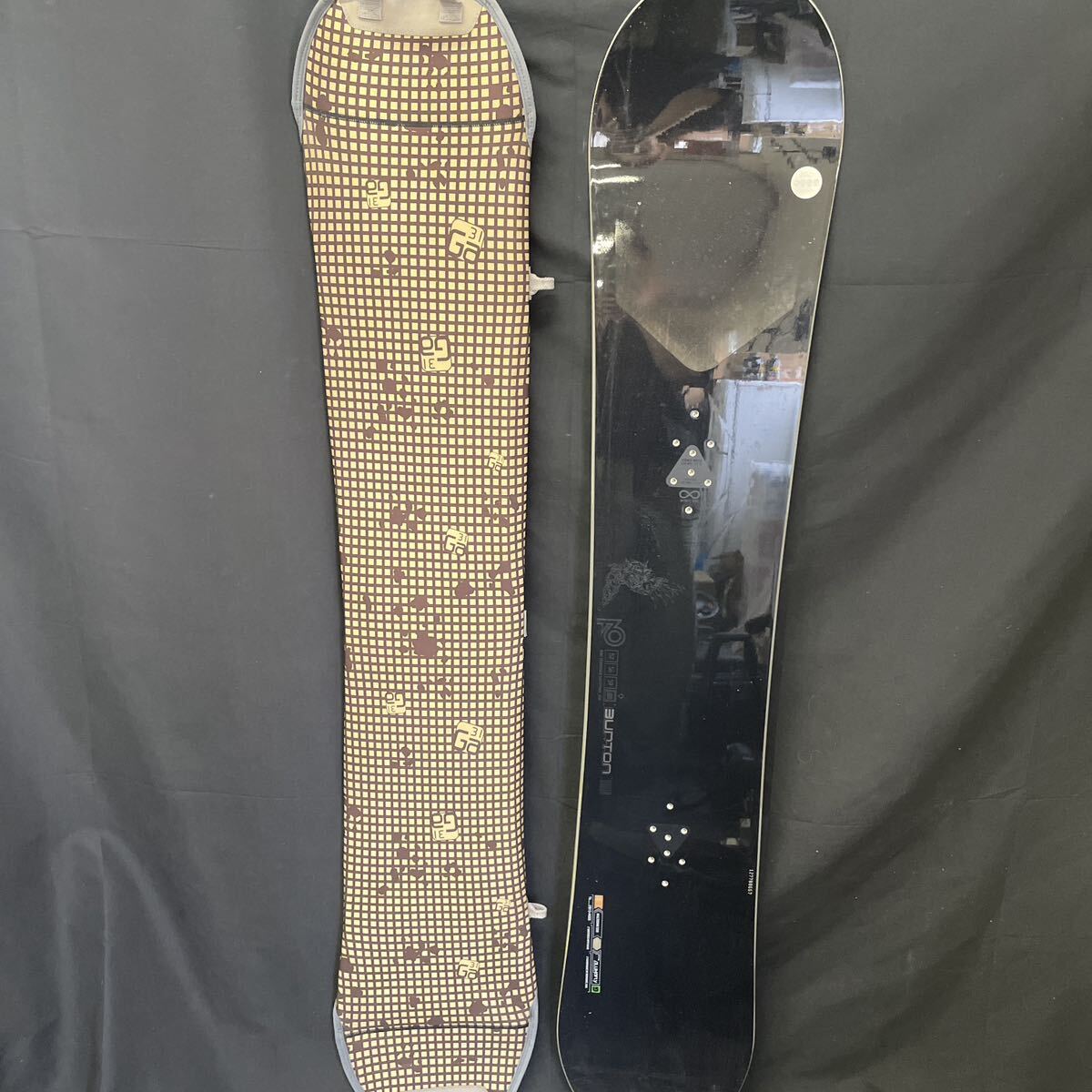 BURTON T6 B13-HG05 バートン スノーボード ブラック 162センチ? カバー 付き スノボ 板 ウィンタースポーツ 1