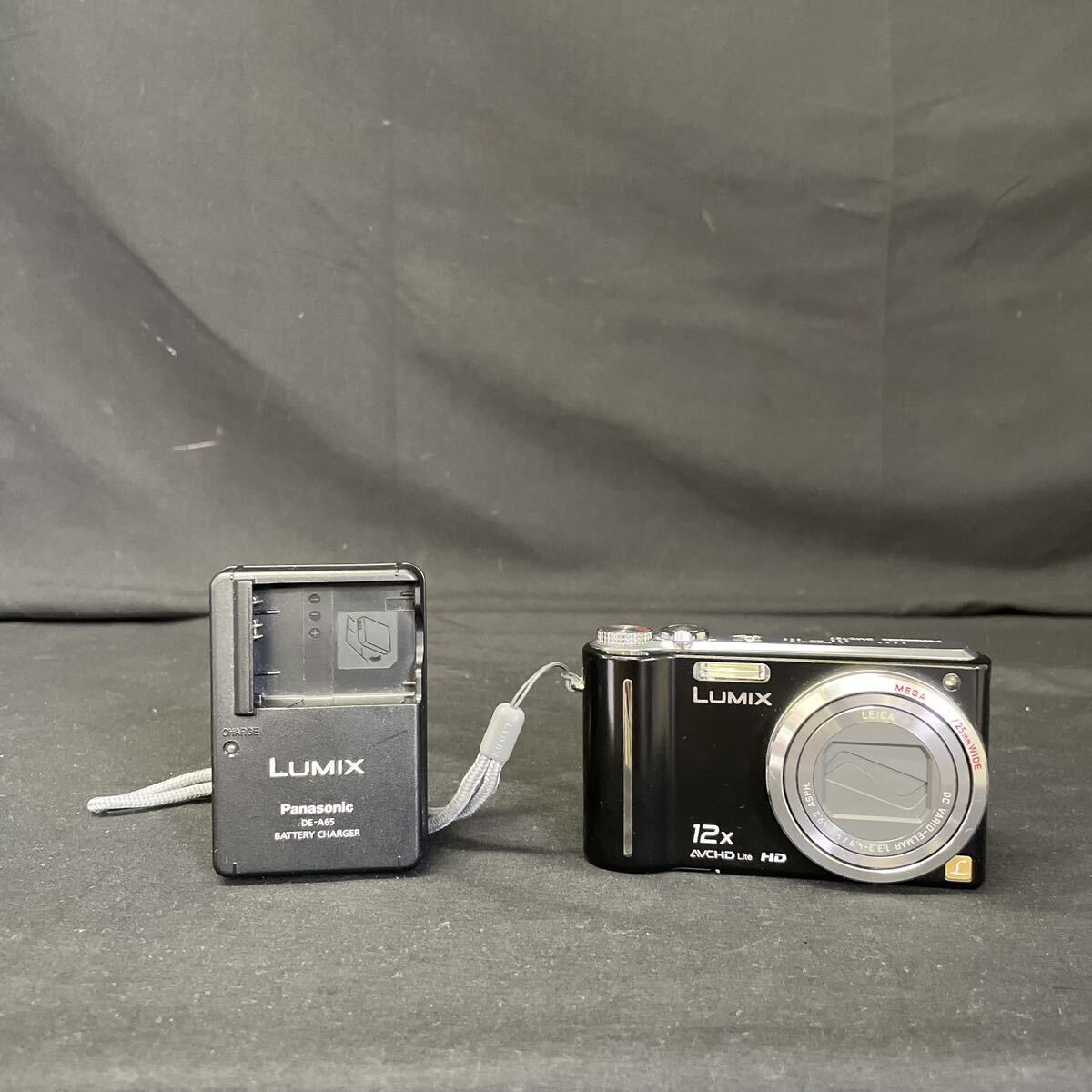 Panasonic LUMIX DMC-TZ7 ブラック コンパクトデジタルカメラ バッテリー1個 充電器 パナソニック ルミックス デジカメ ジャンク 1