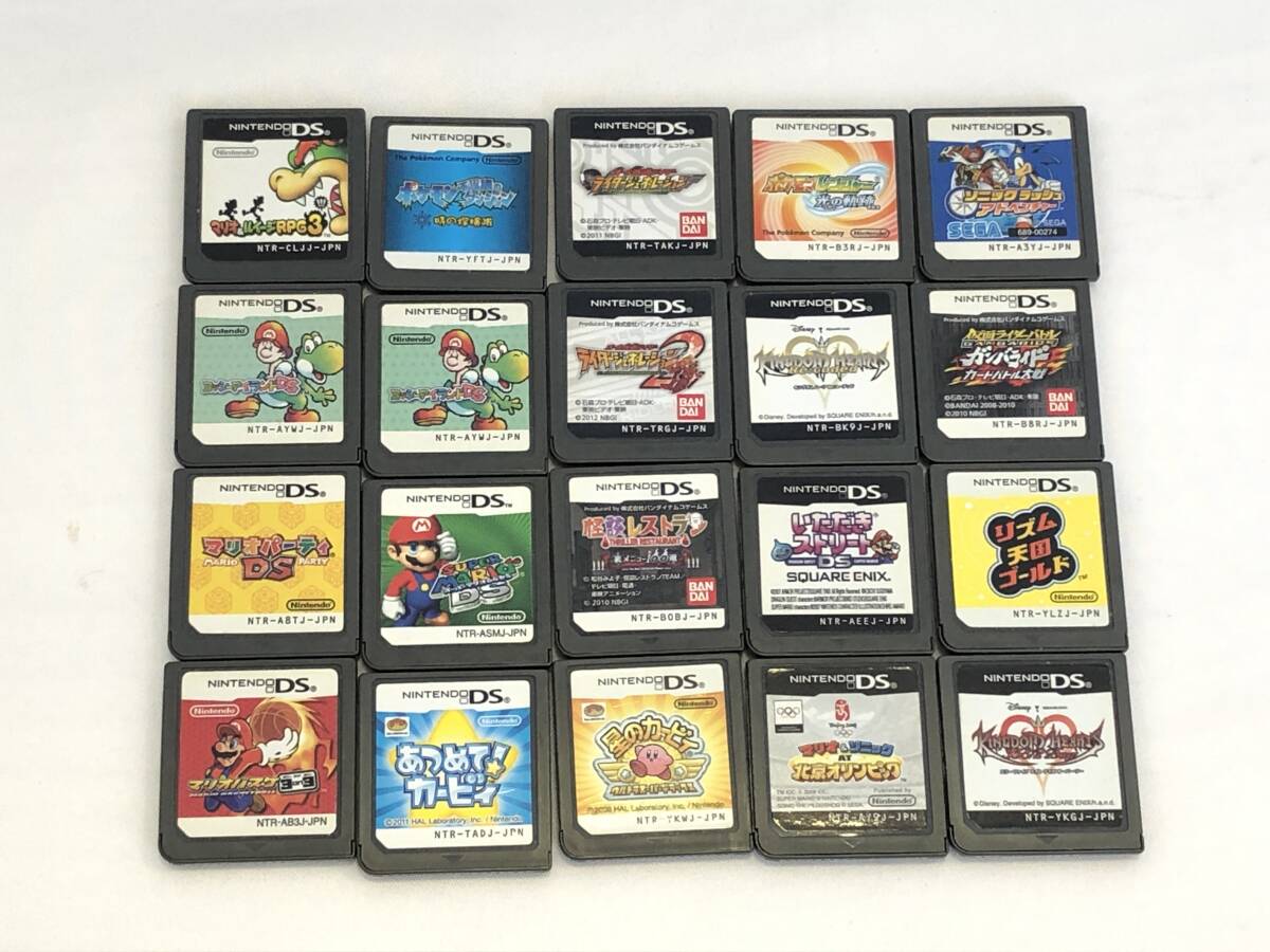 《H》NINTENDO DS ニンテンドー ソフト 20本 / 星のカービー ヨッシーアイランド ポケモン マリオバスケ など