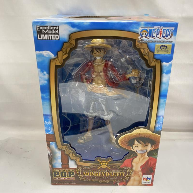 【中古】メガハウス Portrait.Of.Pirates (P.O.P) モンキー・D・ルフィ Ver.20th 未開封・外箱傷みアリ ワンピース