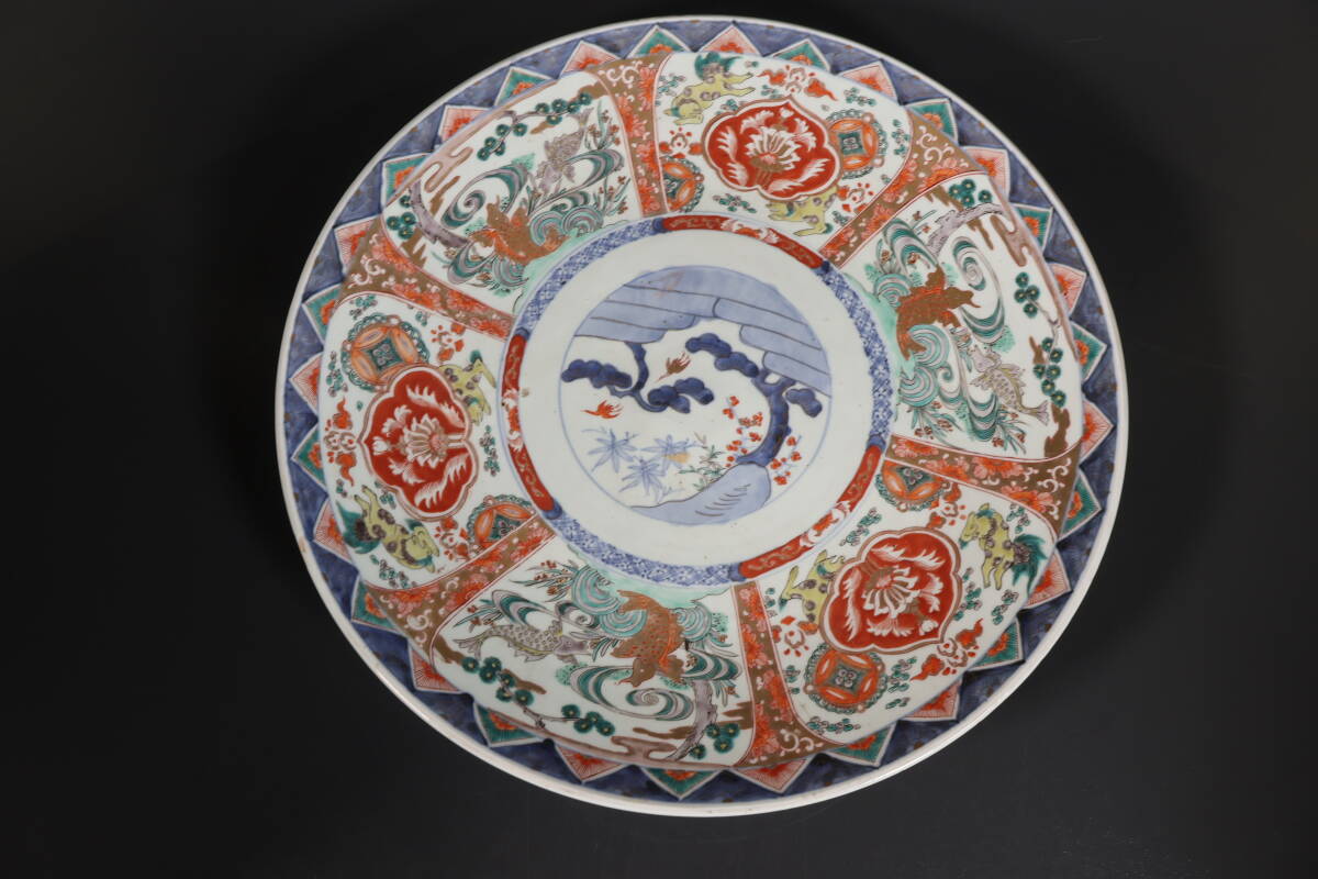 古陶磁　佐賀　古伊万里　　　　　　　　　　　　　　　　　　白磁色絵大皿　（美品） 古陶磁 佐賀 古伊万里 白磁色絵大皿 （美品） 2025年最新