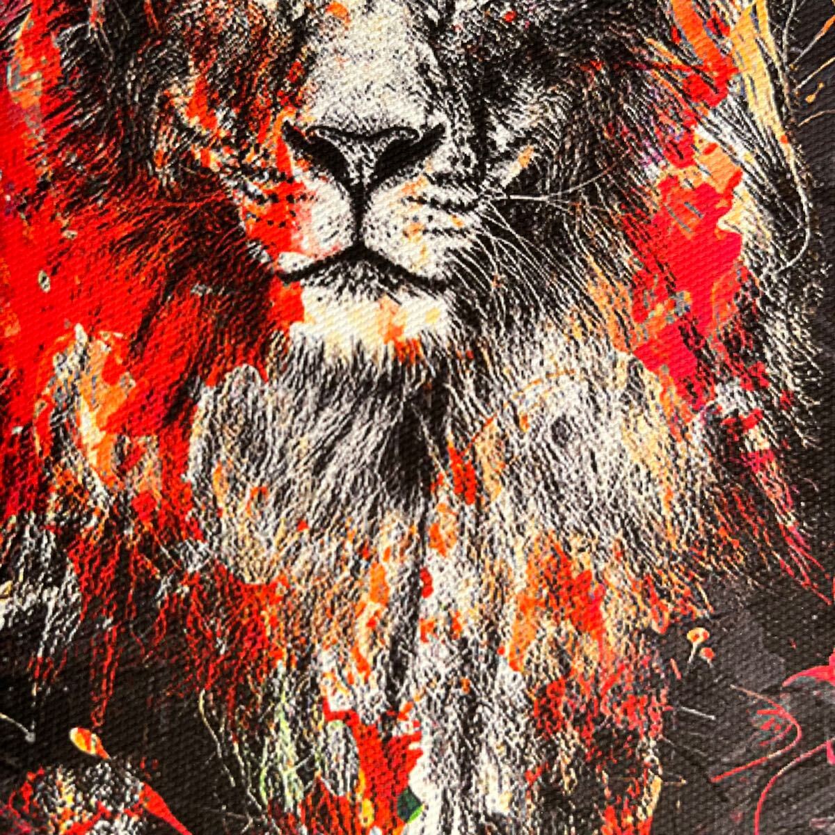 キャンバスプリントアートライオン 絵画 額付き インテリア キャンバスプリントアートライオン 絵画 額付き インテリア