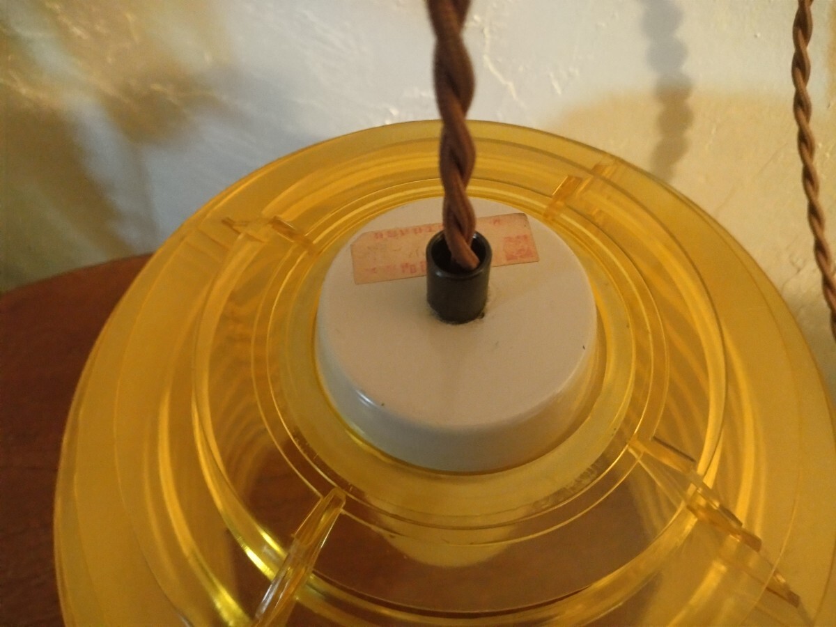 R61028-10 レトロポップ/ポップライト/ポップスタイル/横リング球体型/プラスチックカバー/吊り下げペンダントライト②直径約25cm_画像7