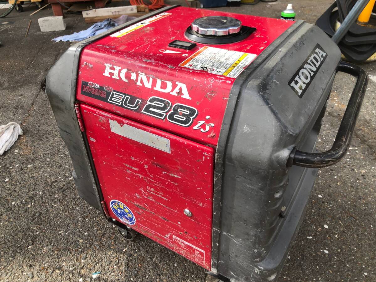 今ならほぼ即納! 23120円 【引取限定】【中古品】HONDA エンジン発電機 EU28is 発電機