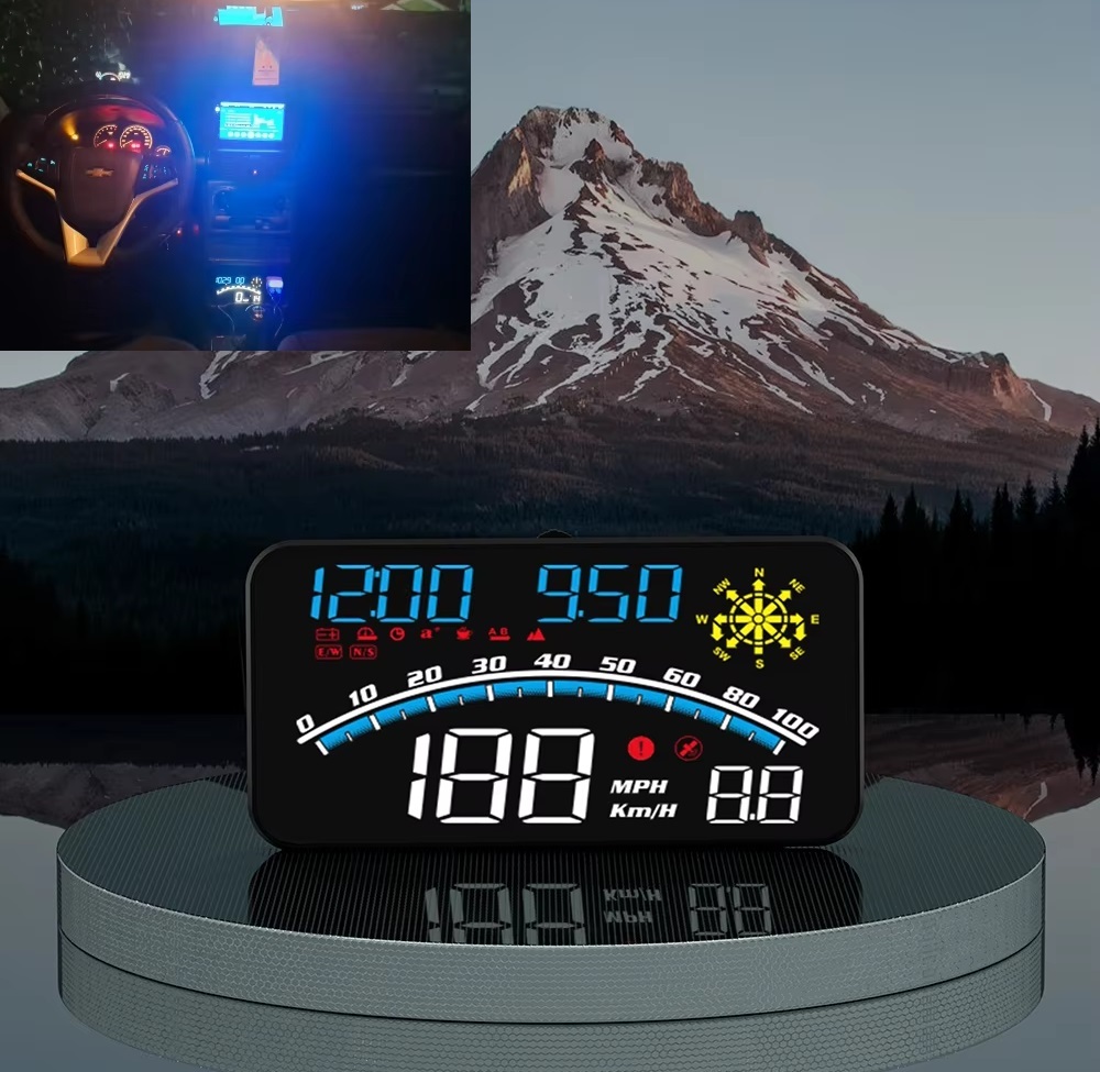  универсальный неоригинальный G10 GPS мульти- измерительный прибор HUD мотоцикл машина установленный позже экран GPS переднее стекло передняя фара li мой nda- температура воды km/h mph X115