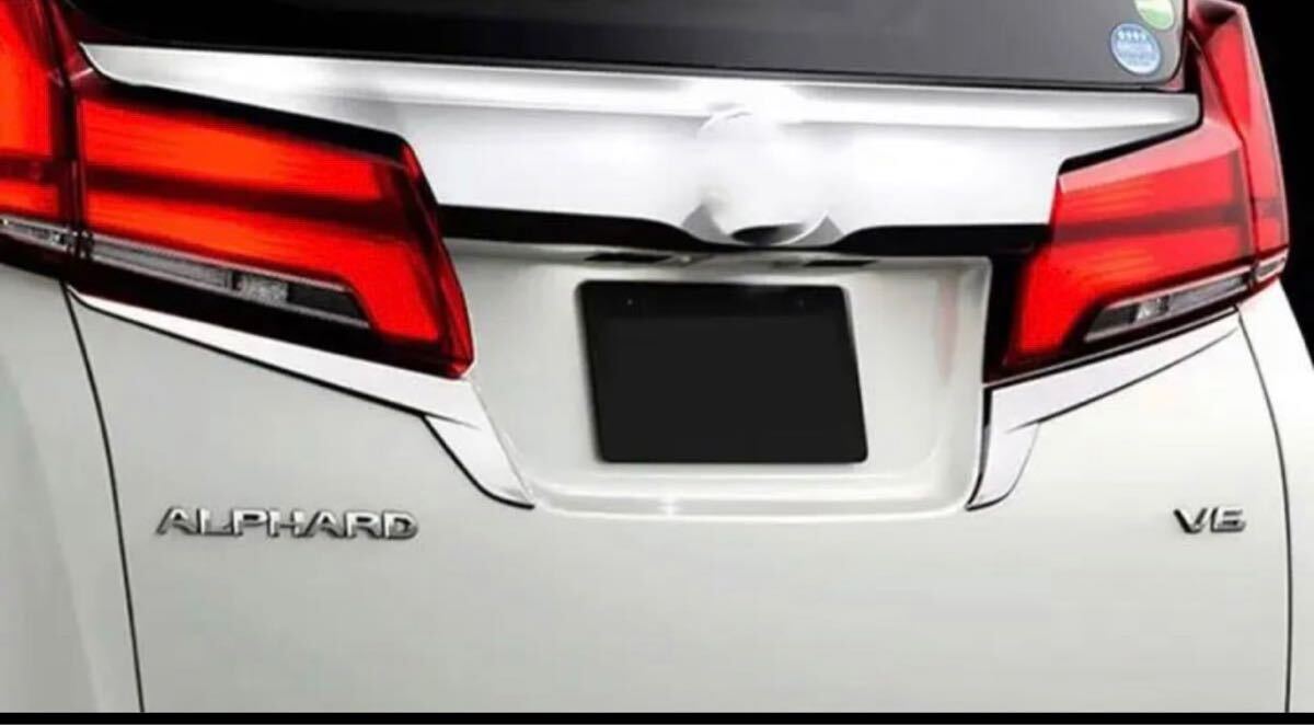 アルファード ヴェルファイア30系メッキ バックドアガーニッシュ テール_画像1