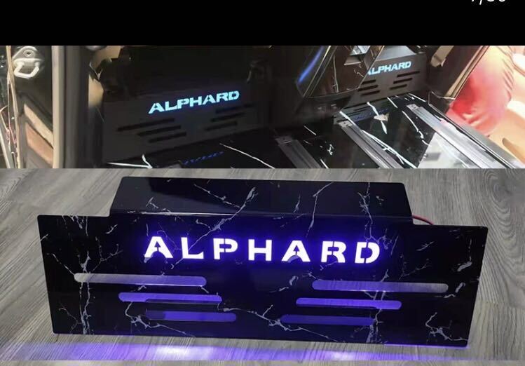 アルファードヴェルファイア30系 LED シートバックキックガード足元照明 内装（稲妻模様）_画像3