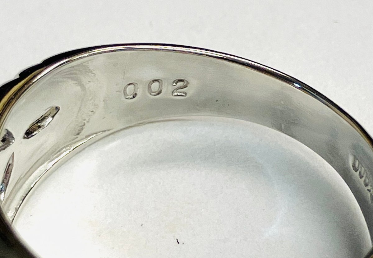 qoj.Z5L12　PT900　プラチナ　メレダイヤリング　D0.02　レーシーデザイン　12号_画像7