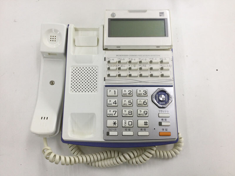 saxa( Saxa ) TD710(W) 18 кнопка стандарт телефонный аппарат ( белый ) повторное использование б/у телефон * с гарантией * Honshu бесплатная доставка *( контрольный номер 1839)