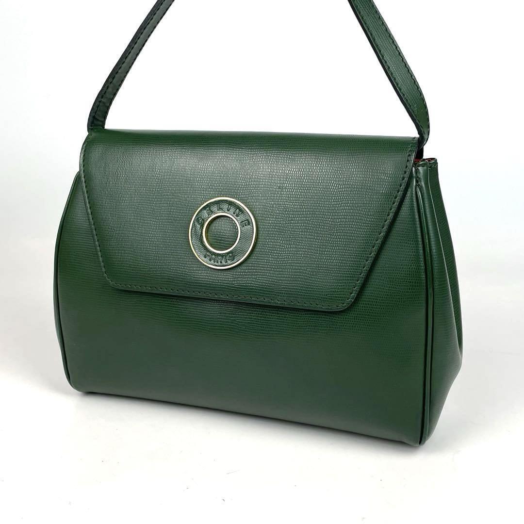 美品 CELINE セリーヌ ショルダーバッグ 2way サークルロゴ 美品 CELINE セリーヌ ショルダーバッグ 2way サークルロゴ