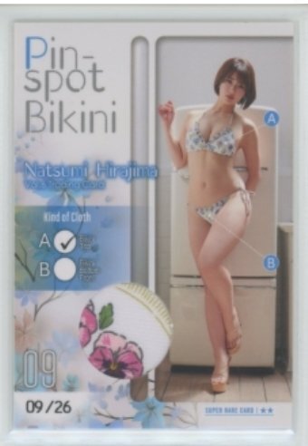 HIT'S/平嶋夏海6 Vol.6　ピンスポビキニカード09　#09/26　(A：花柄ブラ)　 240822-111