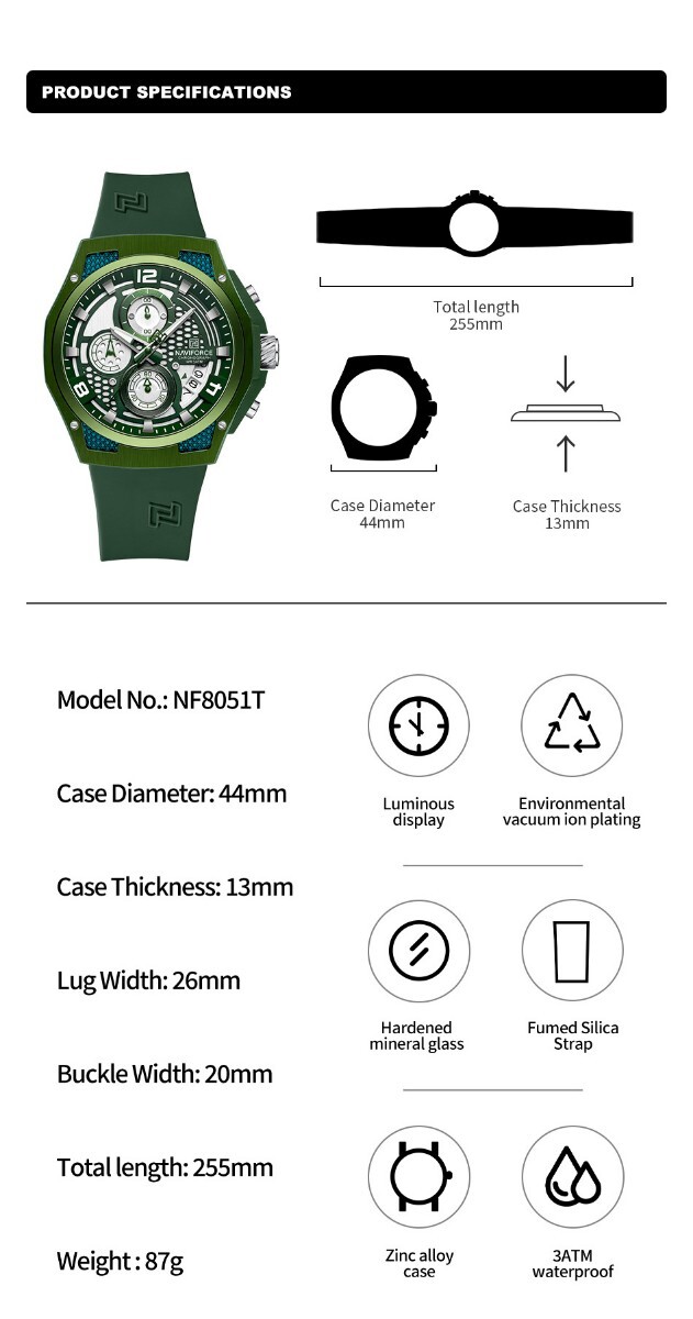 Watch wristwatch new goods unused watch quartz men's lady's analogue stainless steel military chronograph date waterproof tough luminescence c4387