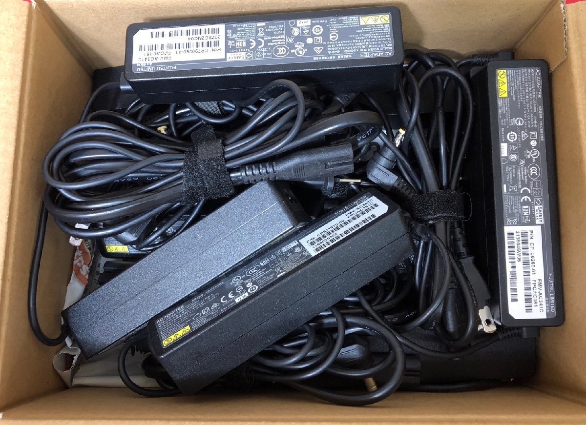 1円～　FUJITSU　富士通　純正　65W　19V-3.42A　A13-065N2A 等　10点　約2.6kg　まとめ売り　現状品　(動作未確認)
