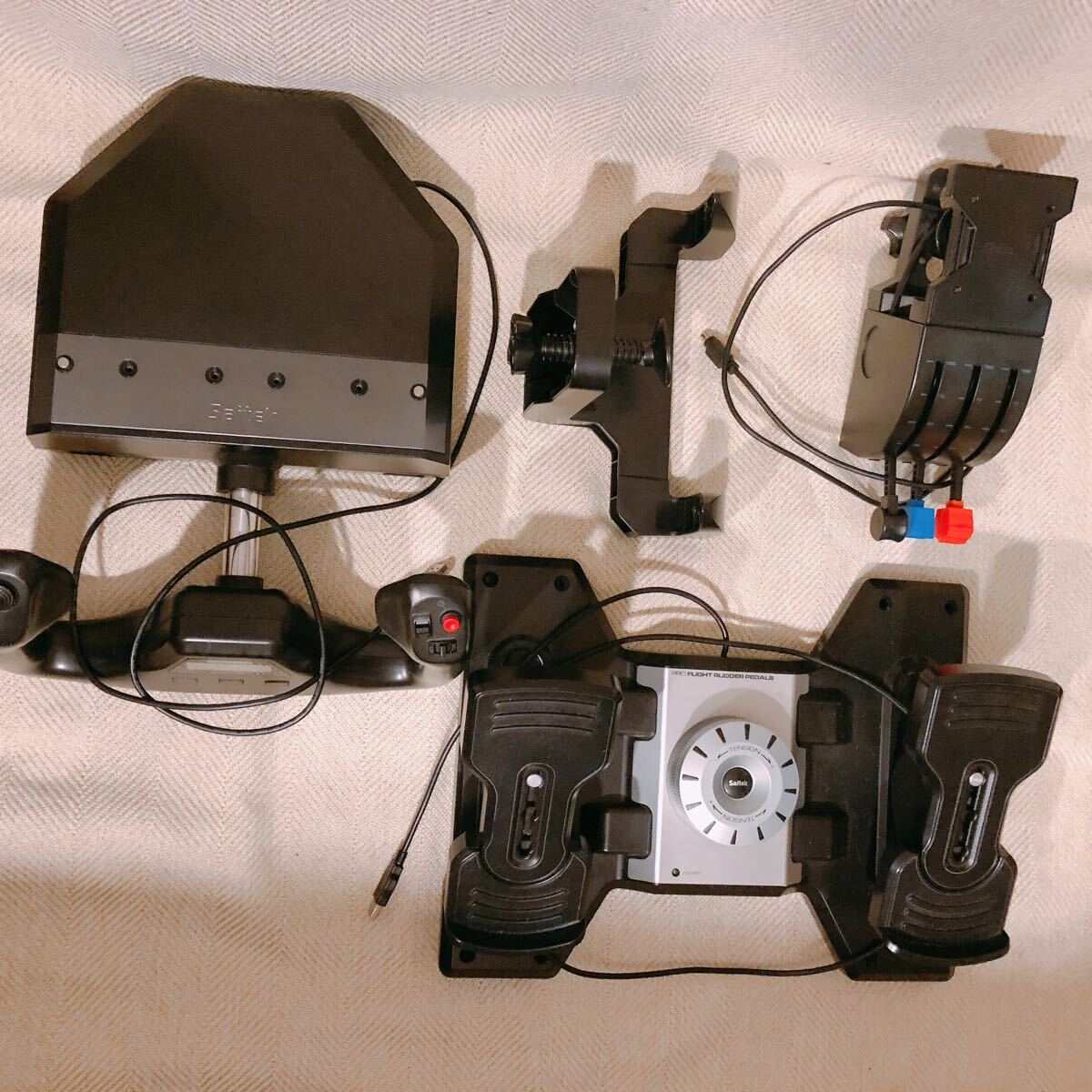 Saitek Pro Flight Yoke System サイテック フライト ヨーク プロラダー ペダル フルセット