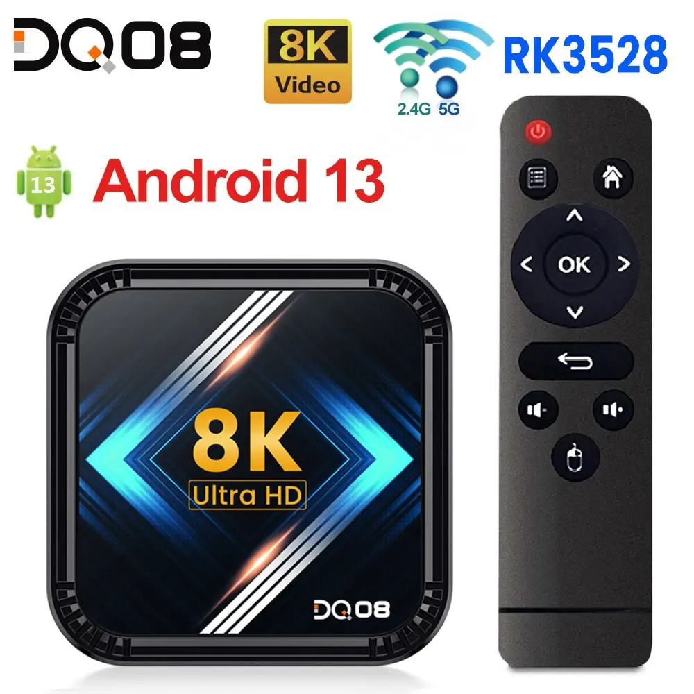 DQ08 RK3528 スマート TV ボックス Android 13 クアッドコア DQ08 RK3528 スマート TV ボックス Android 13 クアッドコア