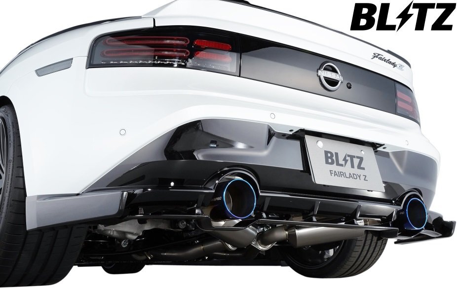 【M’s】 RZ34 フェアレディZ (2022/04-) BLITZ リアサイドスポイラー 左右 FRP 艶黒塗装済 ブリッツ エアロ パーツ 部品 カスタム 60445_画像1