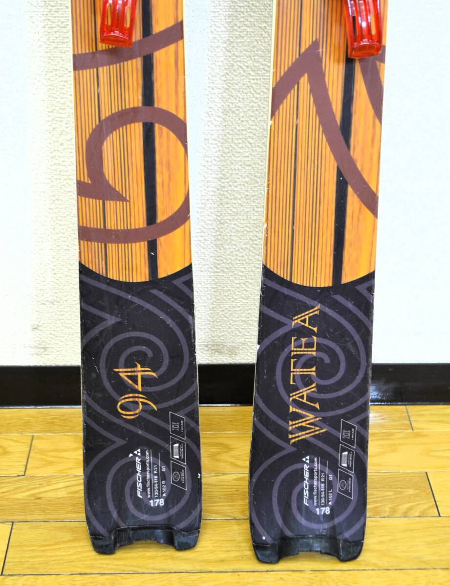 希少舟形ソールスキー FISCHER WATEA 178cm 130-94-118 R21m G3 希少舟形ソールスキー FISCHER WATEA 178cm 130-94-118 R21m G3