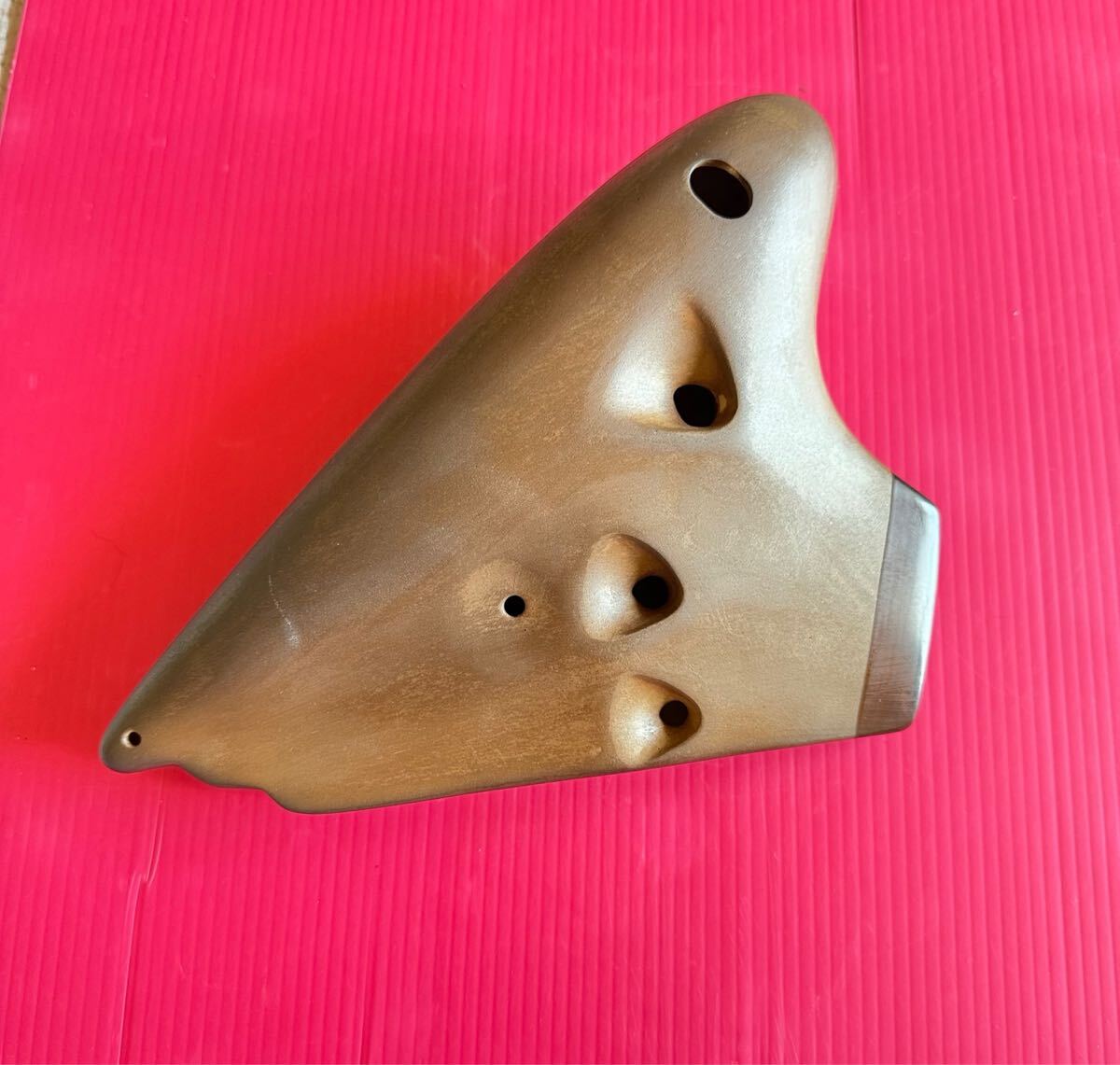 オカリナ・トリプル素焼ナチュラルAG管・新品未使用品 フォーカ オカリナ・トリプル素焼ナチュラルAG管・新品未使用品 フォーカ