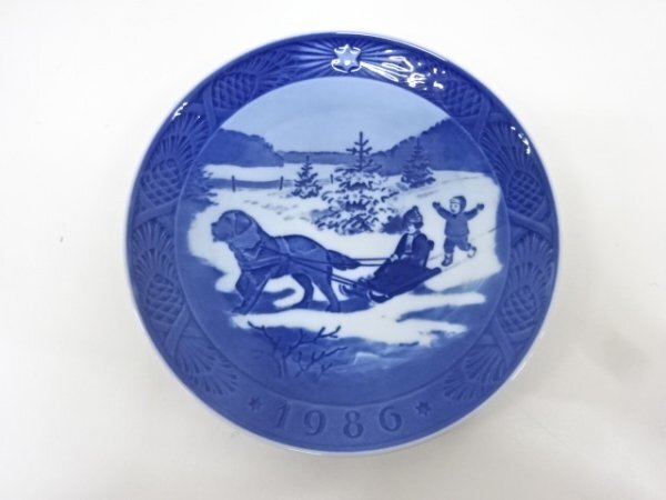 ys7155044; 宗sou ROYAL COPENHAGEN　イヤープレート　1986　「冬休み」