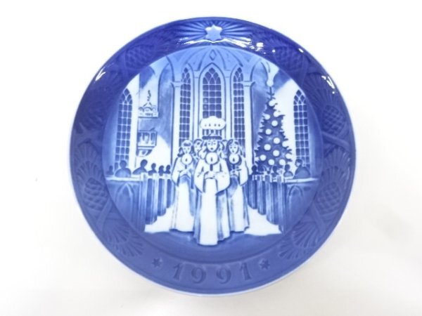 ys7155041; 宗sou ROYAL COPENHAGEN　イヤープレート　1991　「サンタルチア」