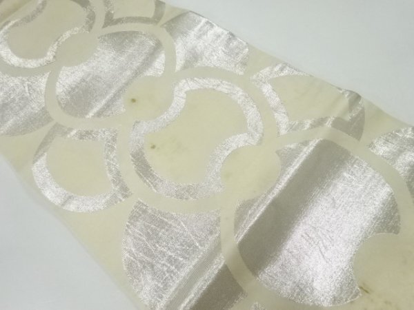 ys7163850; 宗sou 抽象模様織出し丸帯（材料）【アンティーク】【着】