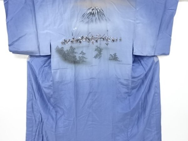 ys7178286; 宗sou 富士に大名行列模様男物長襦袢【アンティーク】【著】