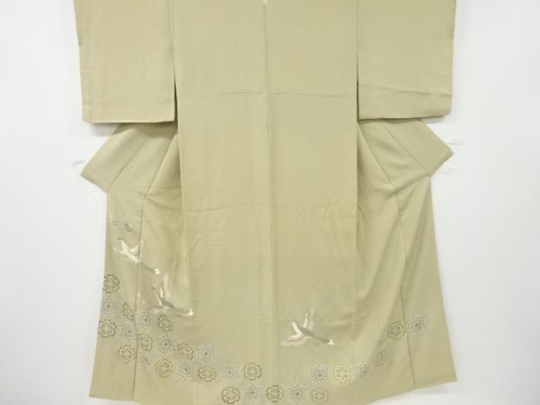 ys7179962; 宗sou 作家物　花喰い鳥に華紋模様刺繍一つ紋色留袖(比翼付き)【リサイクル】【着】