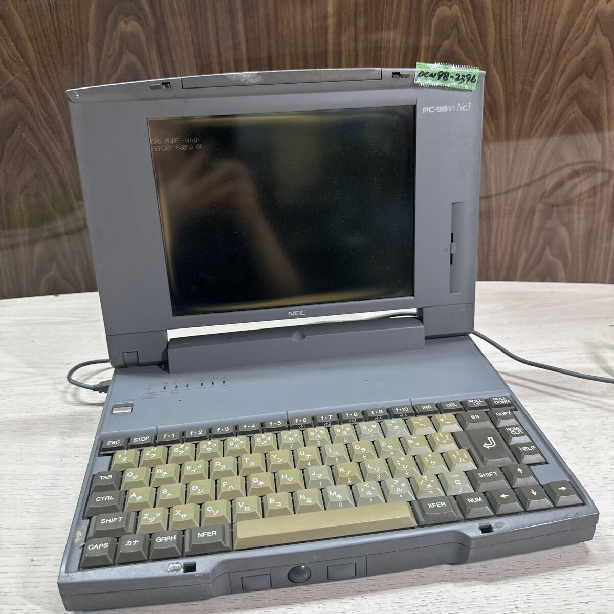 PCN98-2396 激安 PC98 ノートブック NEC PC-9821Ne3/5 起動確認済み ジャンク 同梱可能