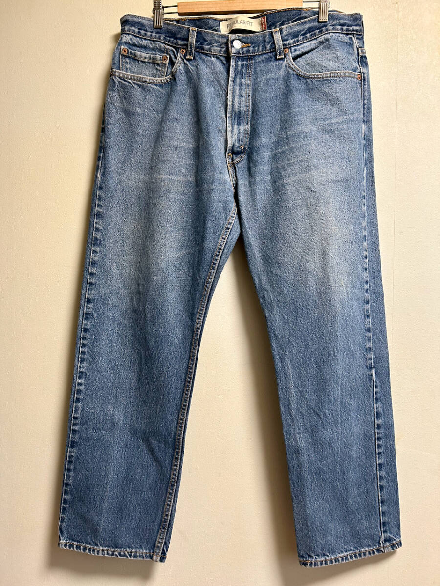 00s メキシコ製 Levi's リーバイス 505 レギュラー W38 ストレート デニム ジーンズ ジーパン ビッグサイズ