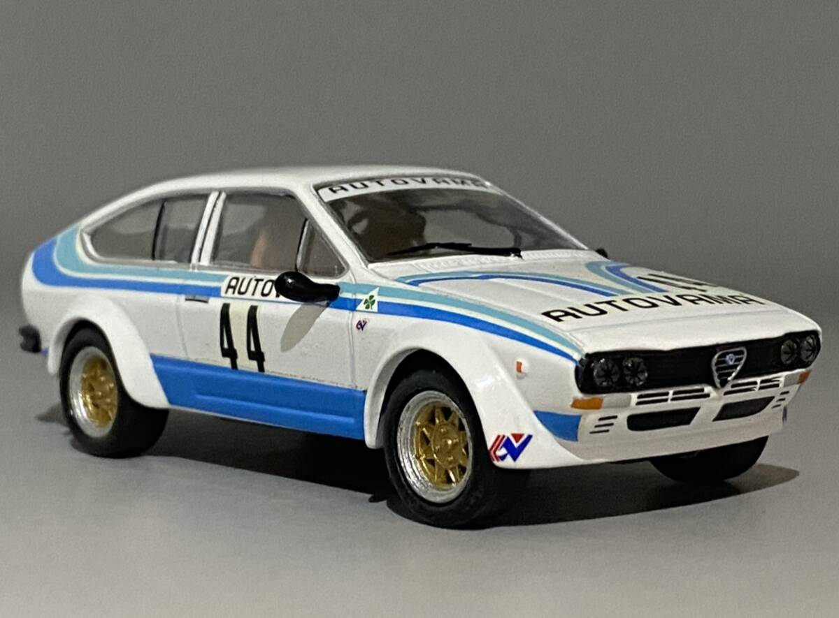 M4 1/43 Alfa Romeo Alfetta GTV 2000 Amerigo Bigliazzi / Giorgio Franica #44 Autovama ◆ 4位 Monza 4 Hours 1978 ◆ アルファ ロメオ