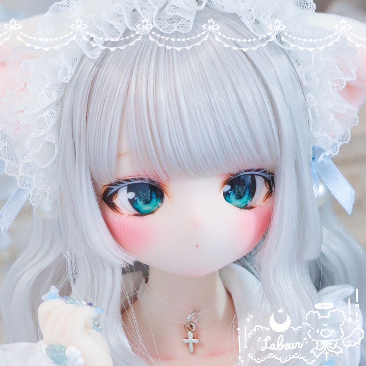 labear* DDH-01 セミホワイト肌☆ ソフビ盛り カスタムヘッド+ labear* DDH-01 セミホワイト肌☆ ソフビ盛り カスタムヘッド+