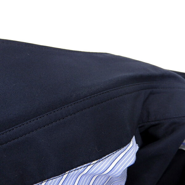 * прекрасный товар * Comme des Garcons рубашка COMME DES GARCONS SHIRT хлопок линия лоскутное шитье рубашка мужской темно-синий синий серия S W17069 [Y03278]