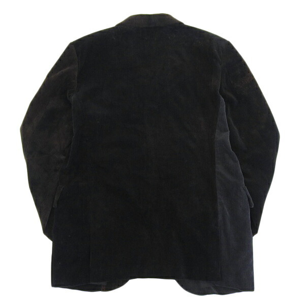 【5月22日値下げ】◆美品◆ ブラックコムデギャルソン BLACK COMME DES GARCONS コットン USED加工 コーデュロイ ジャケット メンズ 黒 siz